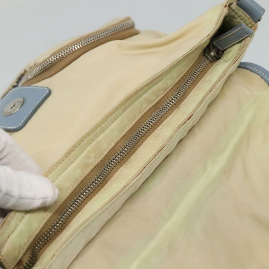 【日本直送】PRADA 尼龍皮革米色單肩包 正品 ki5455-8