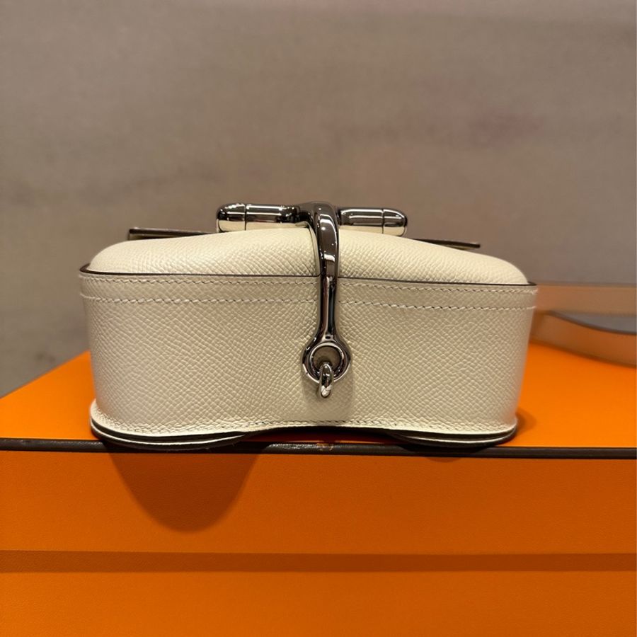 Hermès 愛馬仕 Della屁股包 Nata奶油白 全新U刻-4