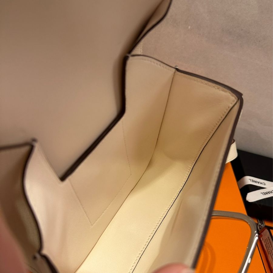 Hermès 愛馬仕 Della屁股包 Nata奶油白 全新U刻-8