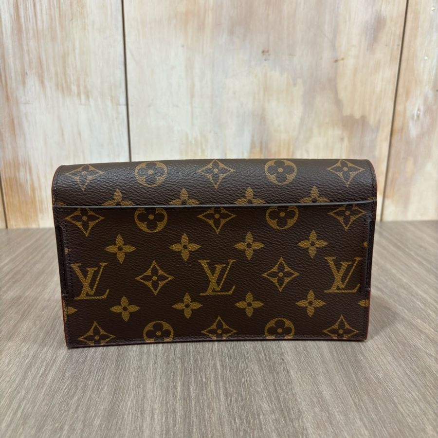 LV M68549 S LOCK 原花 字紋 金釦 手拿包 腰包 霹靂包 麻將包 腰帶 皮帶-1