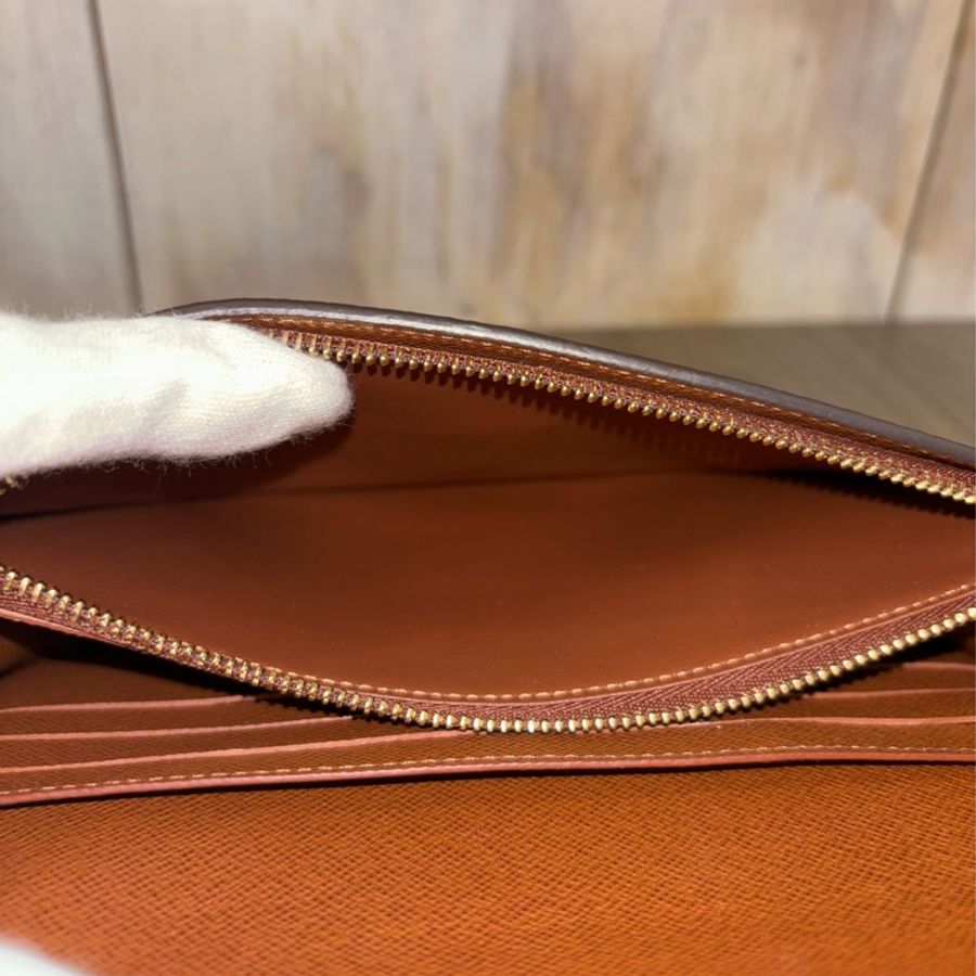 LV M68549 S LOCK 原花 字紋 金釦 手拿包 腰包 霹靂包 麻將包 腰帶 皮帶-15