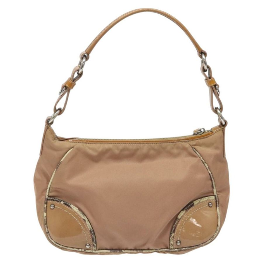 【日本直送】PRADA 尼龍米色單肩包 正品 EC614-1