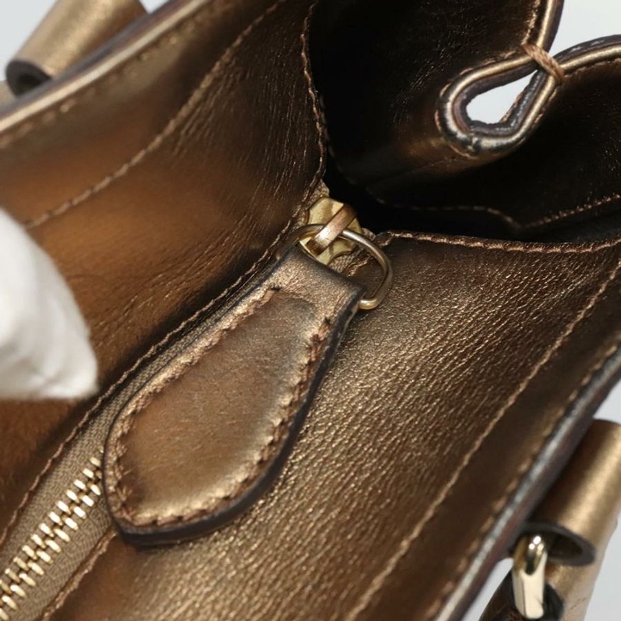 【日本直送】BURBERRY Nova 格紋手提包 PVC 皮革 米色 金色 正品 EC786-9
