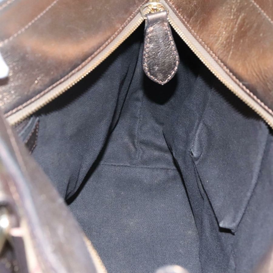 【日本直送】BURBERRY Nova 格紋手提包 PVC 皮革 米色 金色 正品 EC786-16