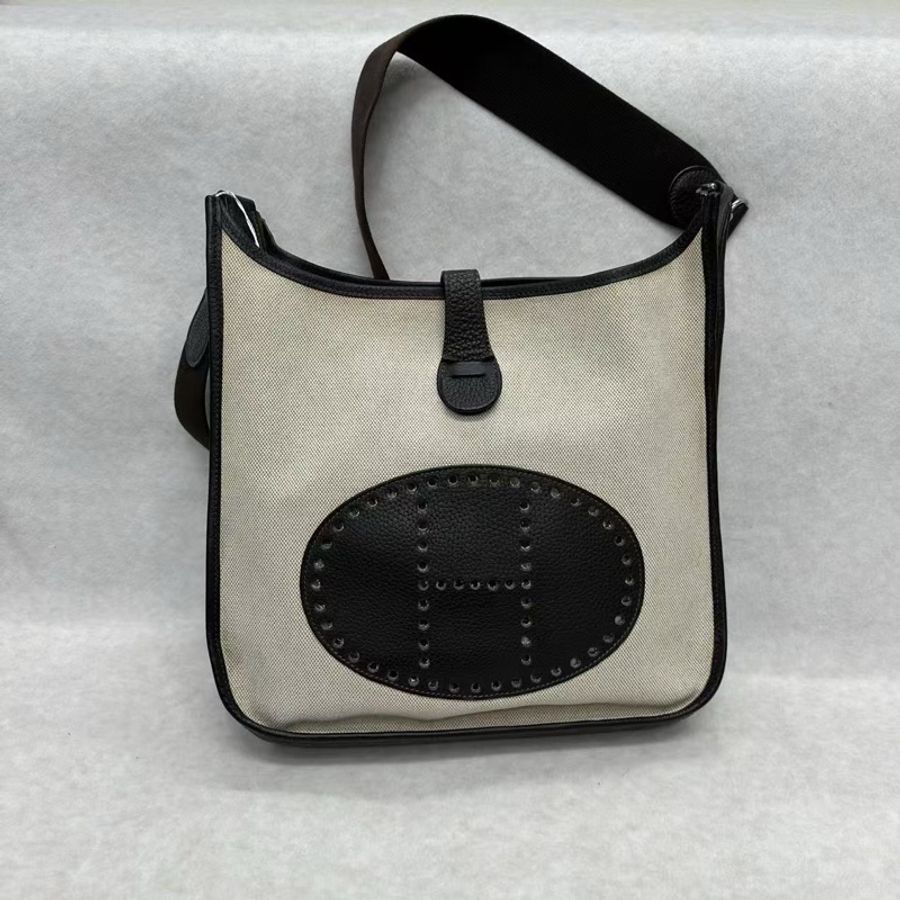 Hermes 帆布拼皮Evelyne 29-2