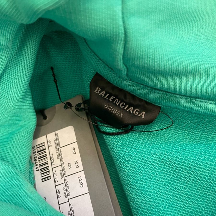 balenciaga 巴黎世家 刺繡 可樂Logo 帽T 衛衣 男女款 吊牌未拆-7