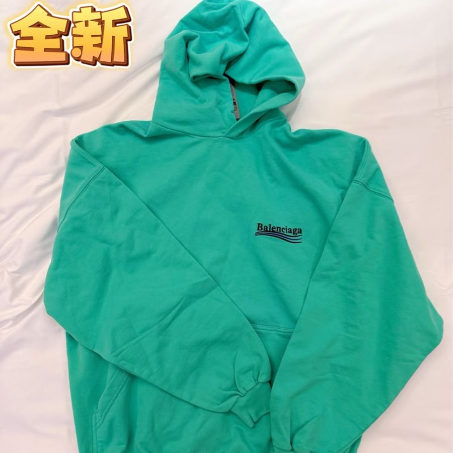 balenciaga 巴黎世家 刺繡 可樂Logo 帽T 衛衣 男女款 吊牌未拆-0