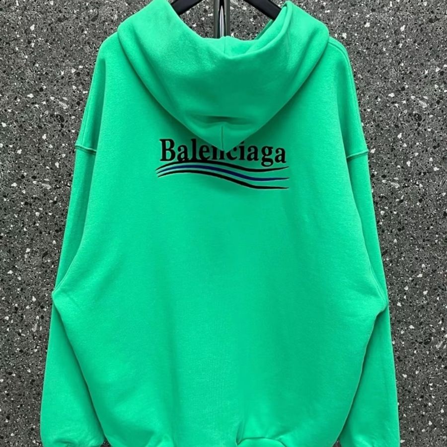 balenciaga 巴黎世家 刺繡 可樂Logo 帽T 衛衣 男女款 吊牌未拆-4