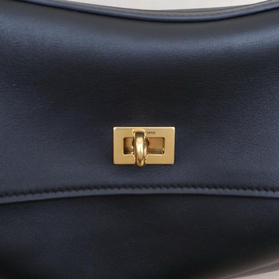 BALENCIAGA(巴黎世家) Rodeo 中號 黑色 金扣-5