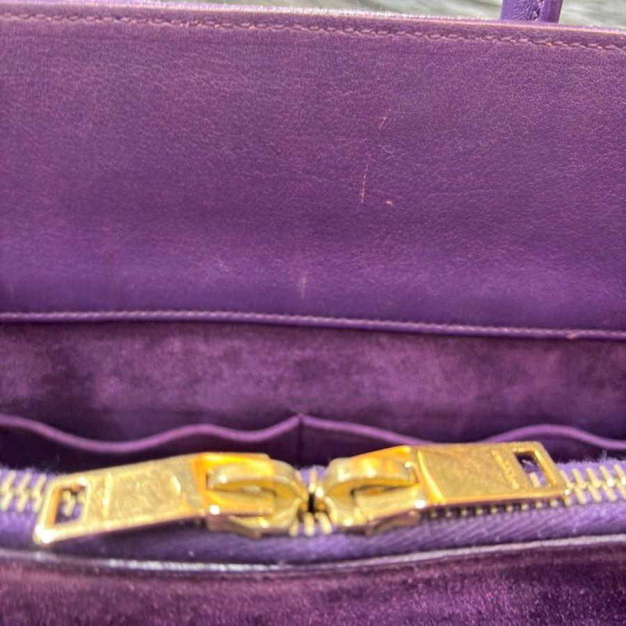 YSL 355153 SAC DU JOUR 紫色牛皮 永恆包手提包肩背包斜背包公事包-30