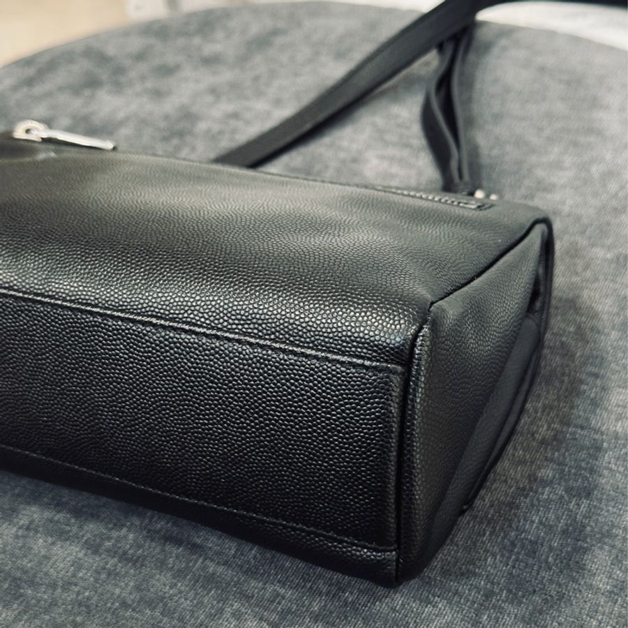Ysl Hollywood黑銀粒面牛皮斜挎肩背包🈶購證 隨性不失時尚感🈵-9