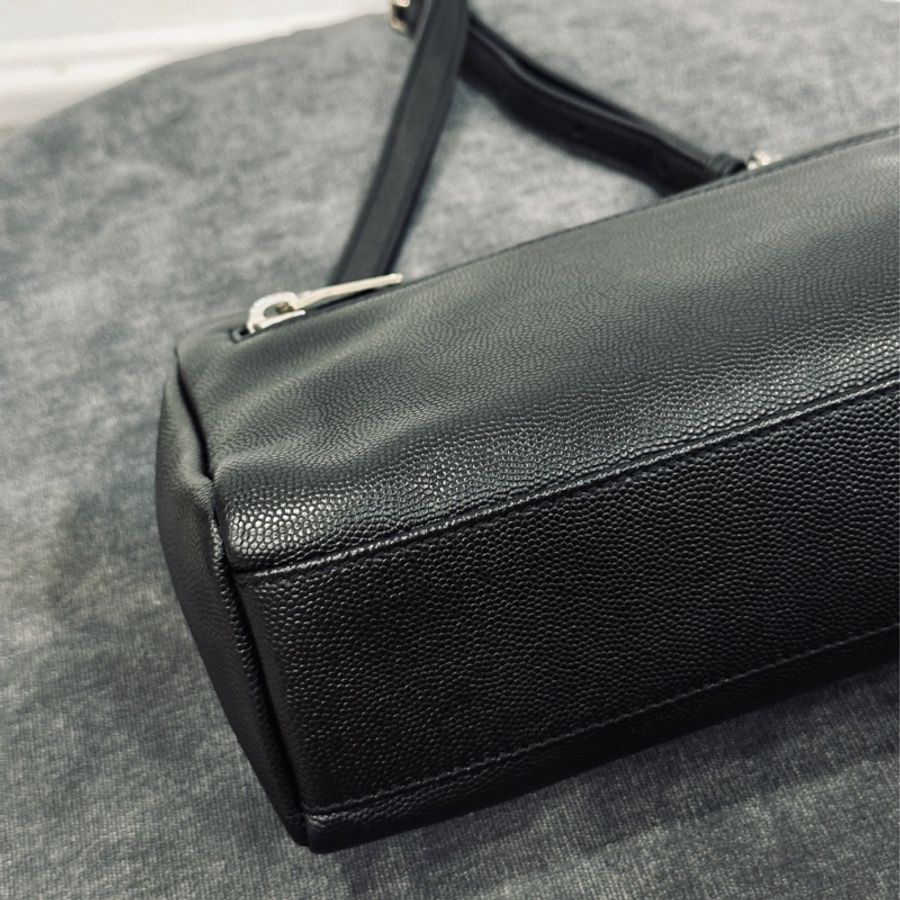 Ysl Hollywood黑銀粒面牛皮斜挎肩背包🈶購證 隨性不失時尚感🈵-12