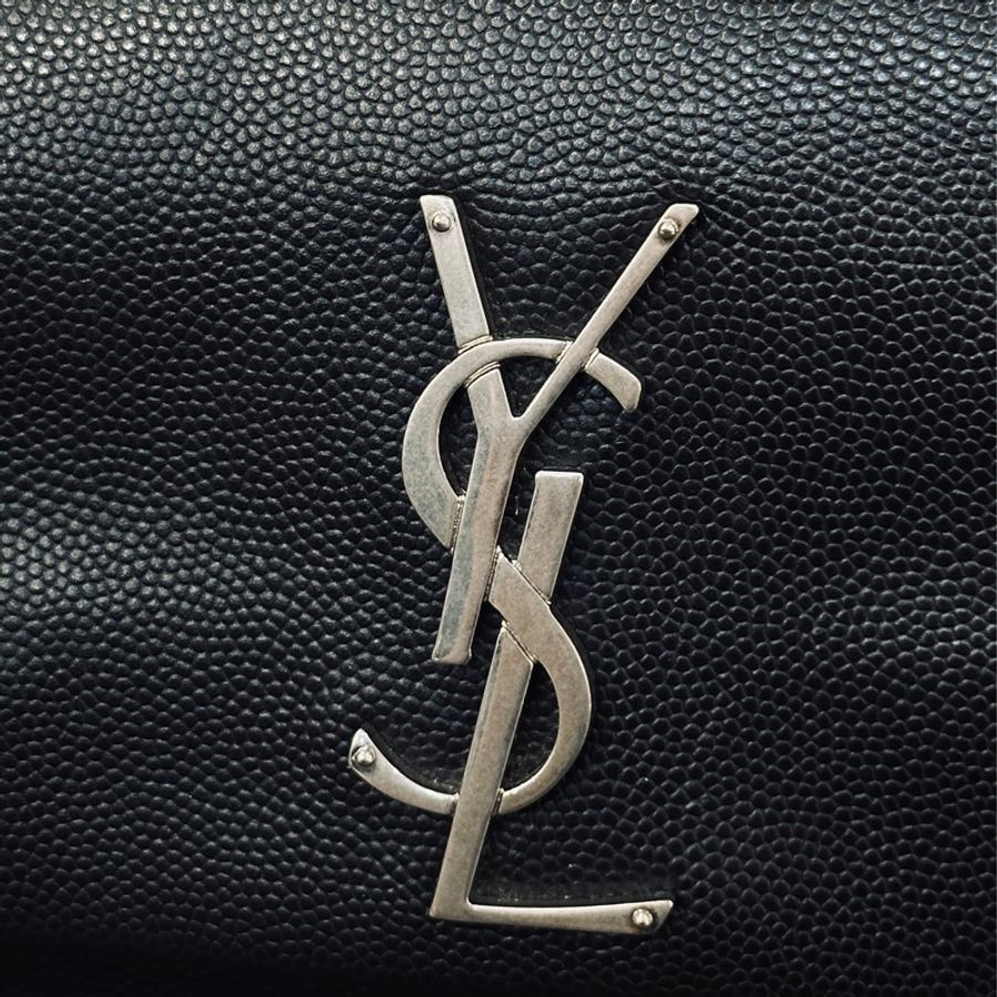 Ysl Hollywood黑銀粒面牛皮斜挎肩背包🈶購證 隨性不失時尚感🈵-16