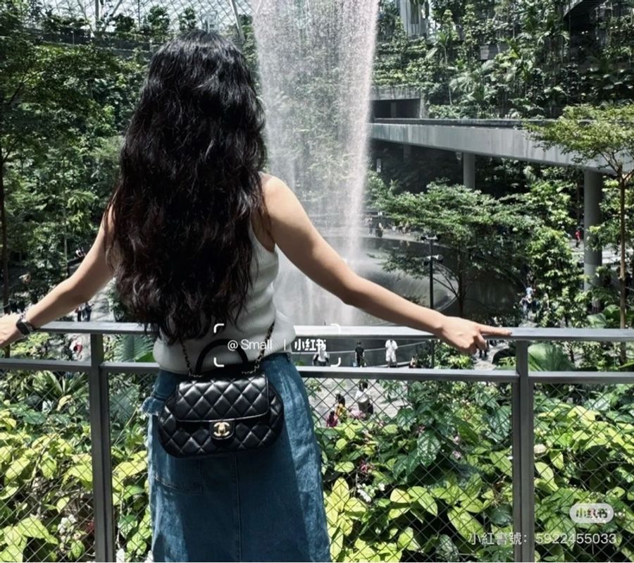 香奈兒Chanel  24c 黑金  coco 口蓋包 元寶包 手柄CF方胖-4