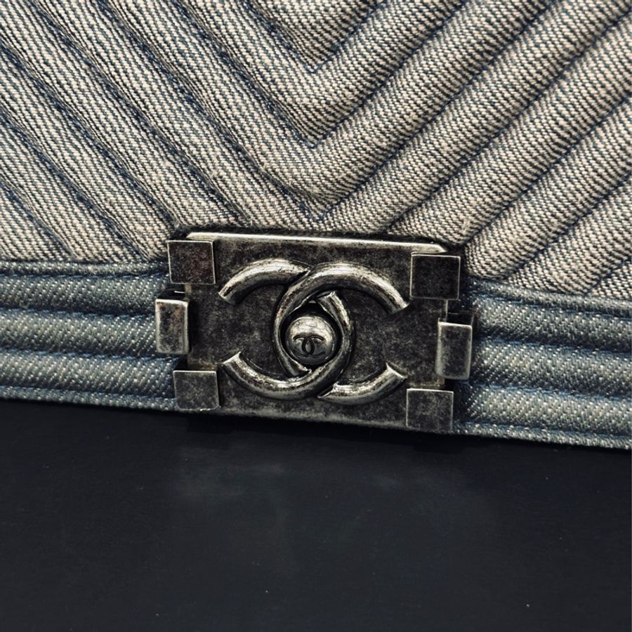 Chanel Leboy25牛仔單寧限定款🩵99新 超稀有夏天必備單品-22