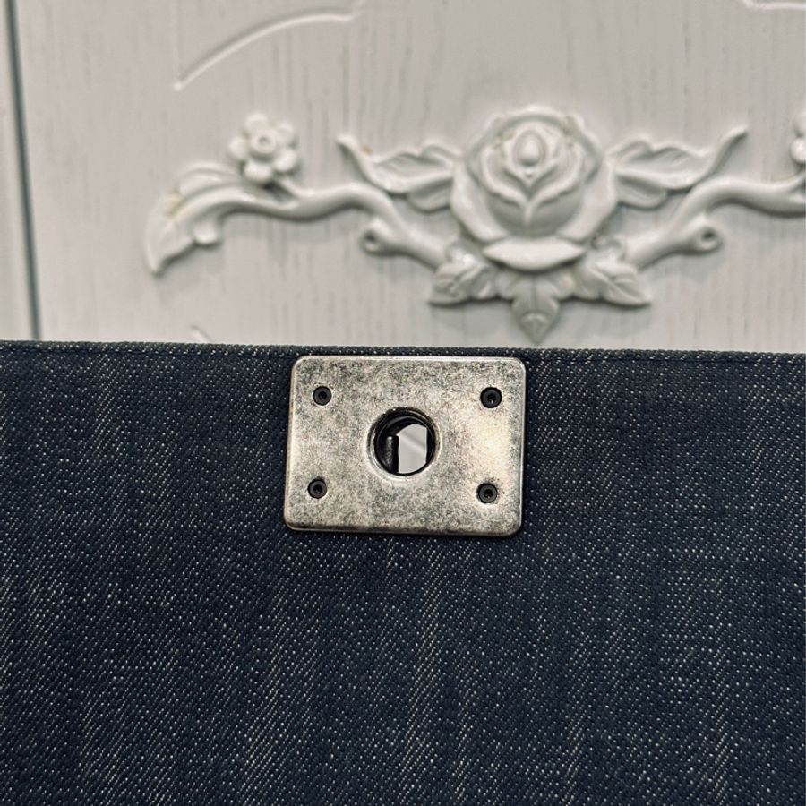 Chanel Leboy25牛仔單寧限定款🩵99新 超稀有夏天必備單品-23
