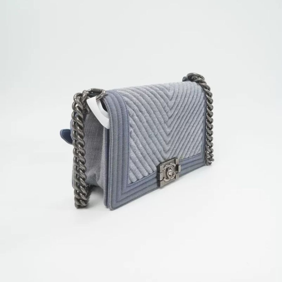 Chanel Leboy25牛仔單寧限定款🩵99新 超稀有夏天必備單品-40