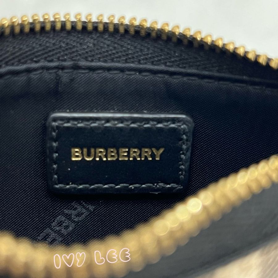 BURBERRY 巴寶莉 8058472 Kelbrook經典格紋鑰匙扣 零錢包 小卡夾 二手精品-3