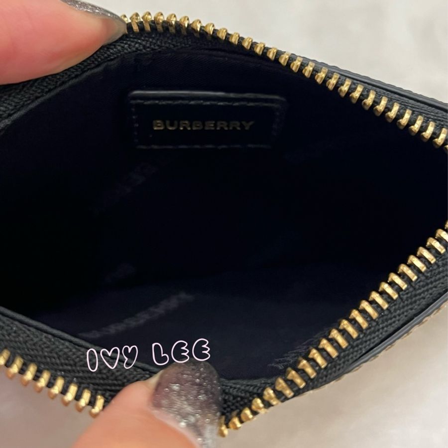 BURBERRY 巴寶莉 8058472 Kelbrook經典格紋鑰匙扣 零錢包 小卡夾 二手精品-4