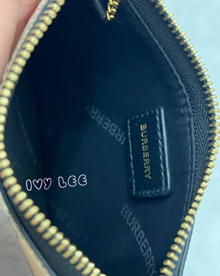 BURBERRY 巴寶莉 8058472 Kelbrook經典格紋鑰匙扣 零錢包 小卡夾 二手精品-6