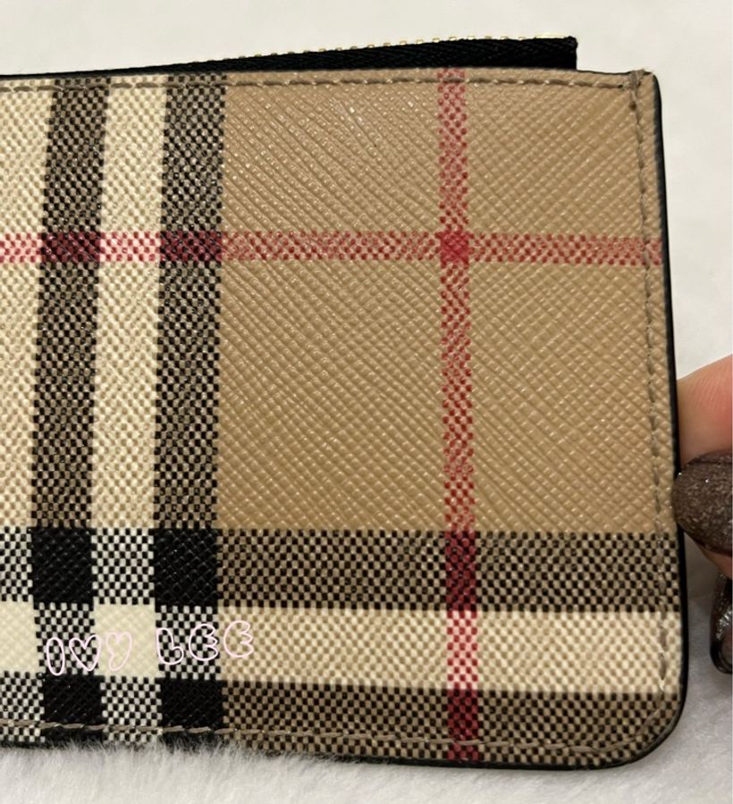 BURBERRY 巴寶莉 8058472 Kelbrook經典格紋鑰匙扣 零錢包 小卡夾 二手精品-15