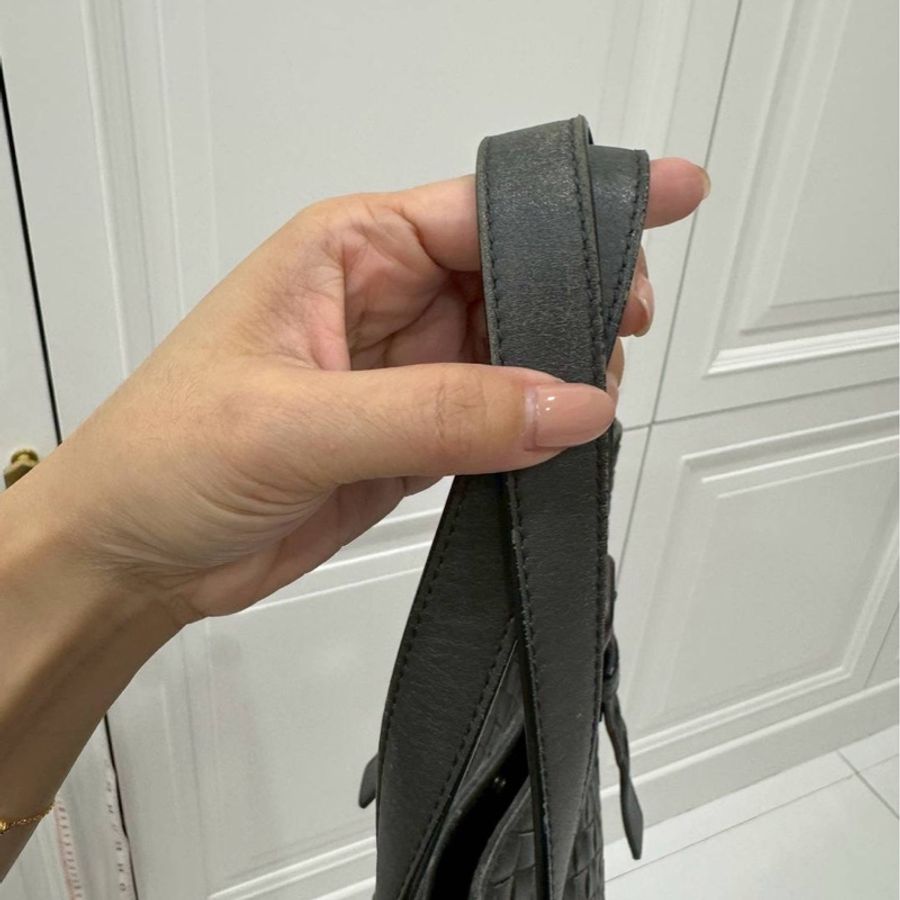 BOTTEGA VENETA(葆蝶家)BV 黑色 編織 托特包 肩背包 手提包 公事包 電腦包 側背包 文件包-7