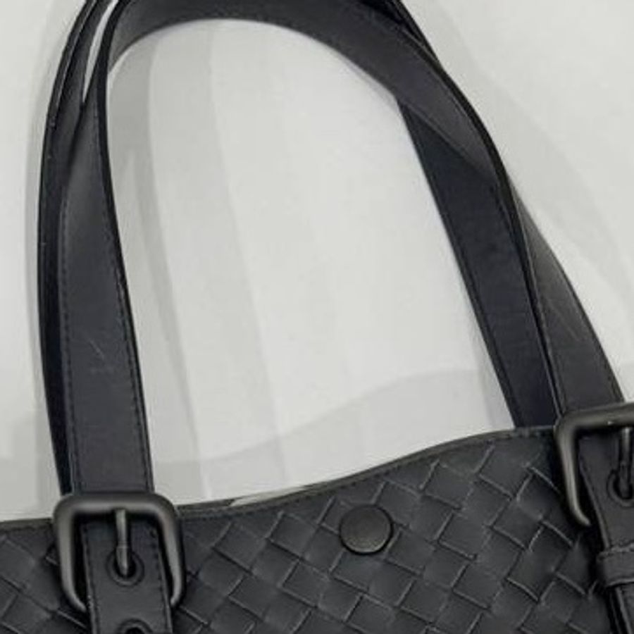 BOTTEGA VENETA(葆蝶家)BV 黑色 編織 托特包 肩背包 手提包 公事包 電腦包 側背包 文件包-26