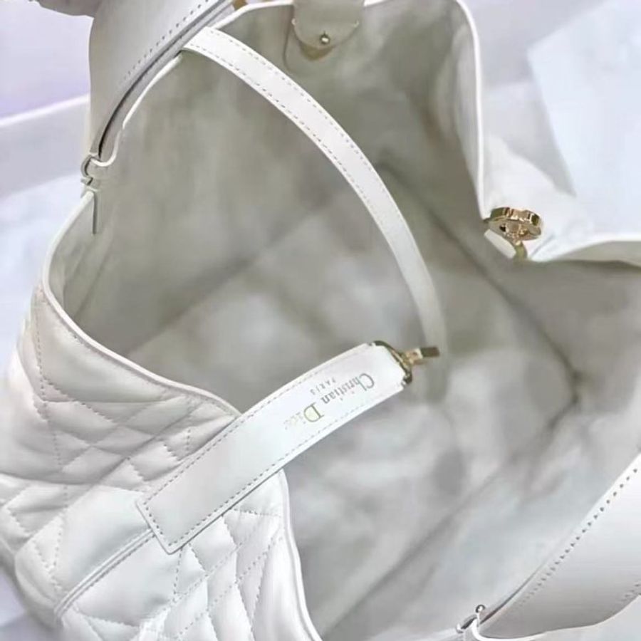 Dior Toujours 中號白金 全新大全套全膜 奶白色白雪公主-3