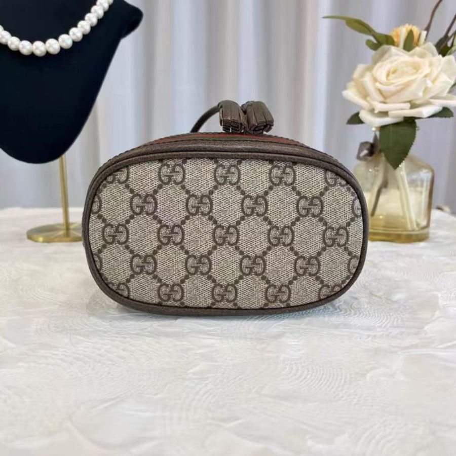 Gucci Ophidia 老花mini水桶包 99新 15.5*19*9 配件塵袋-3