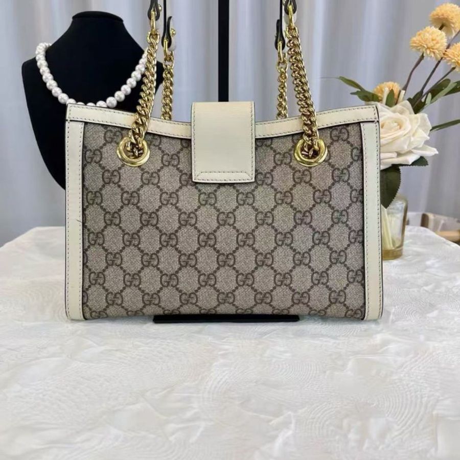 Gucci Padlock系列 小號 托特斜背包 98新 26*18*10 配件塵袋-3
