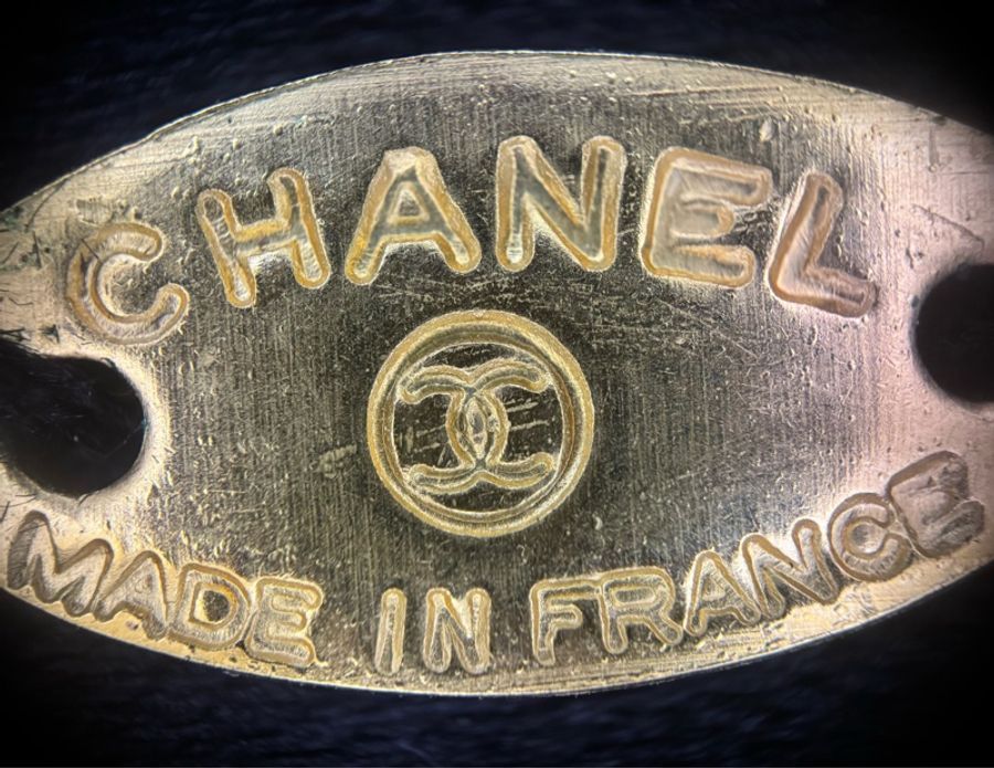 Chanel Vintage 81-85年絲質蝴蝶結長絲帶胸針-8
