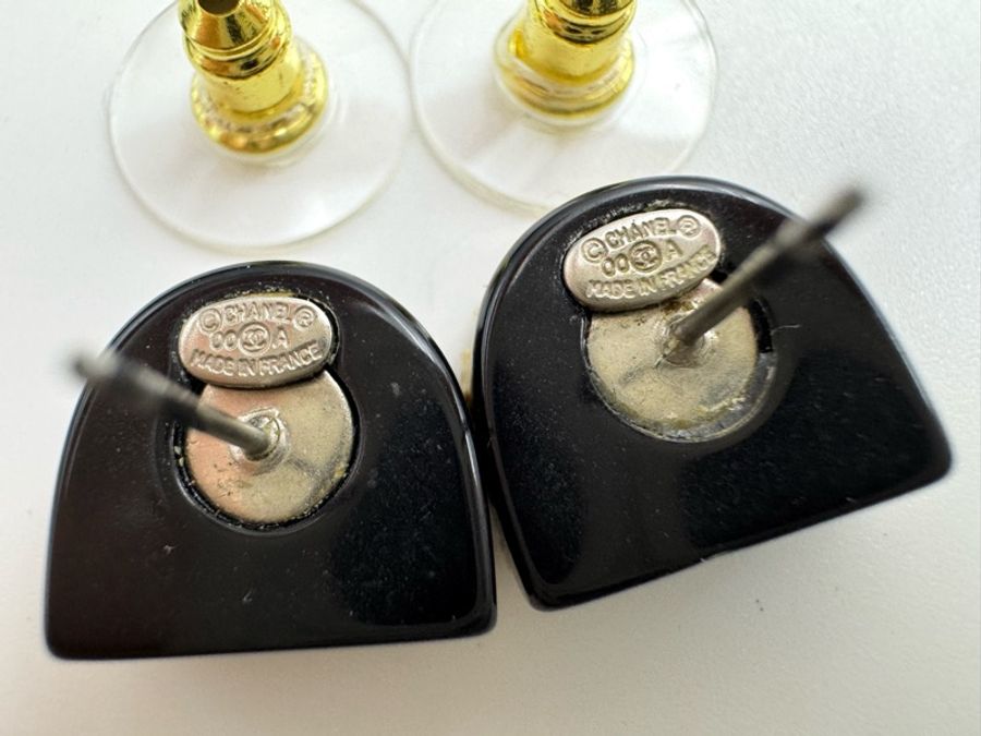 Chanel Vintage 00A 水鑽戒指形狀耳環-7
