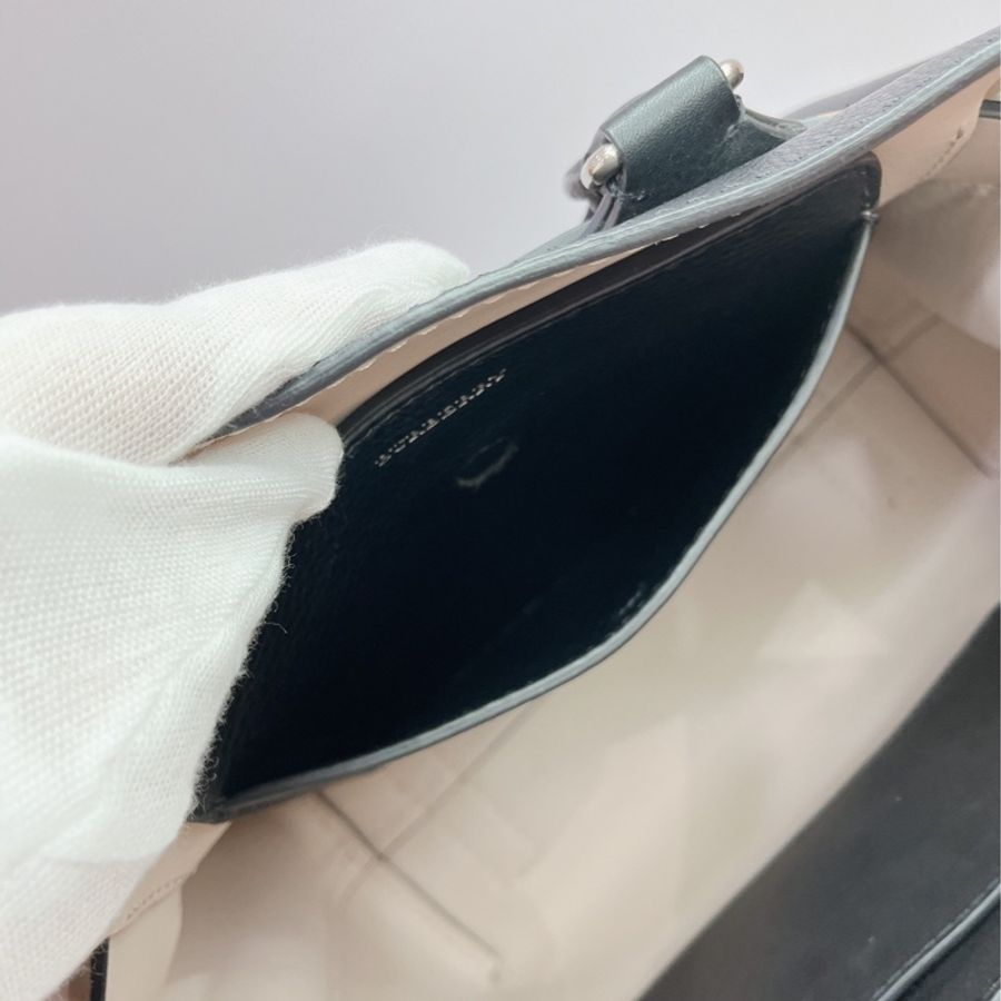 莉亞精品♡Burberry 4078578 拼色手提斜背包 二手-13