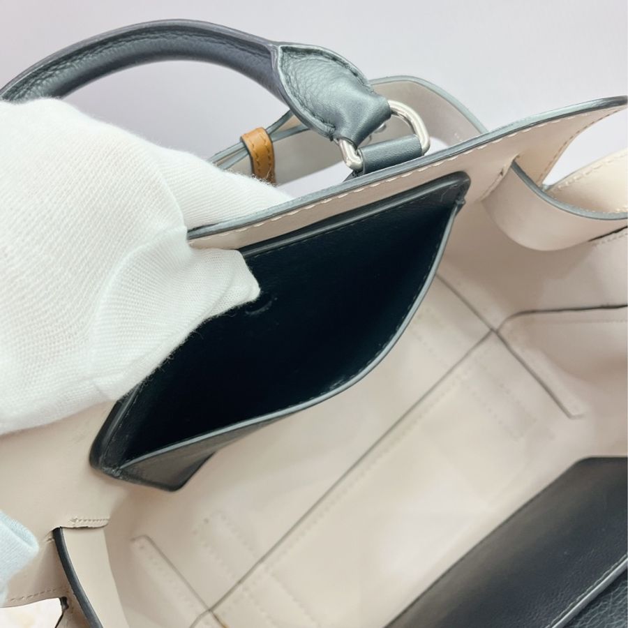 莉亞精品♡Burberry 4078578 拼色手提斜背包 二手-14