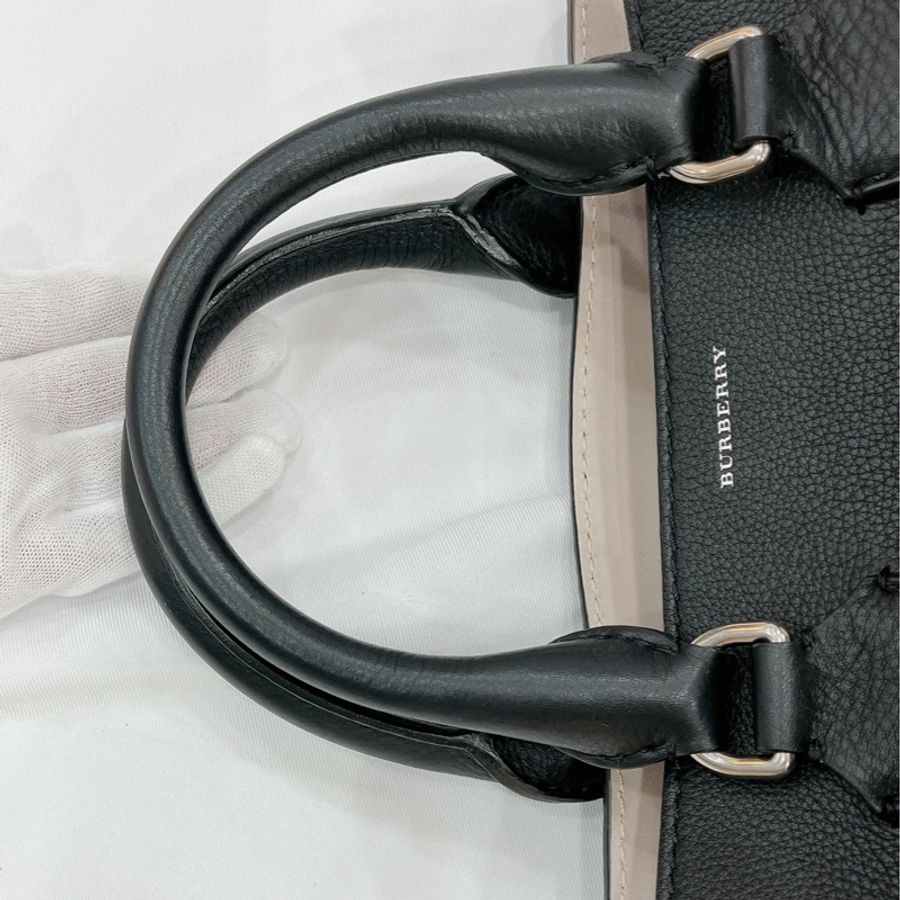 莉亞精品♡Burberry 4078578 拼色手提斜背包 二手-15