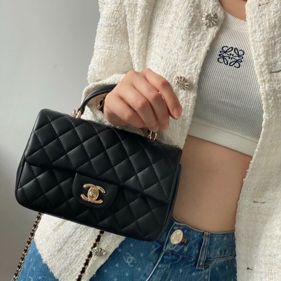 莉亞精品♡Chanel AS2431 手把20玫瑰金 二手-1