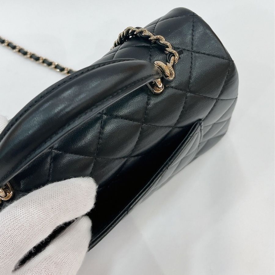 莉亞精品♡Chanel AS2431 手把20玫瑰金 二手-4