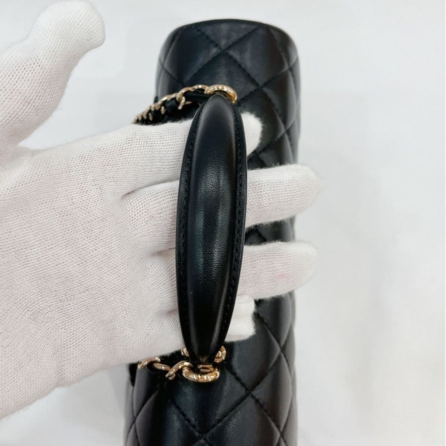 莉亞精品♡Chanel AS2431 手把20玫瑰金 二手-9