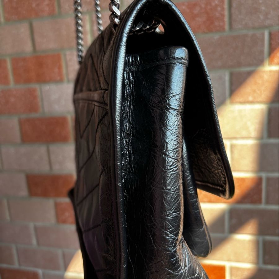 SAINT LAURENT(聖羅蘭) Niki Mini 黑色 小號 銀鏈-3