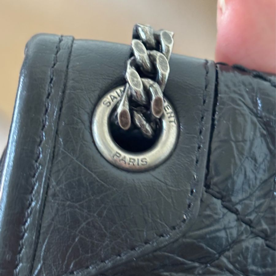 SAINT LAURENT(聖羅蘭) Niki Mini 黑色 小號 銀鏈-22