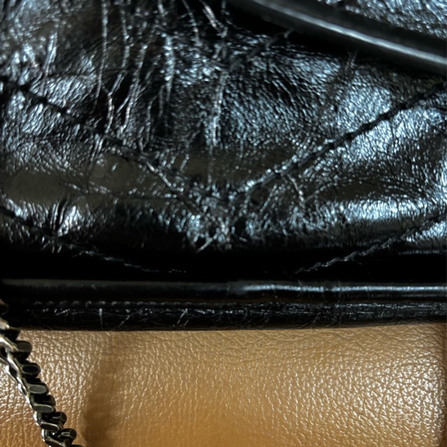 SAINT LAURENT(聖羅蘭) Niki Mini 黑色 小號 銀鏈-17