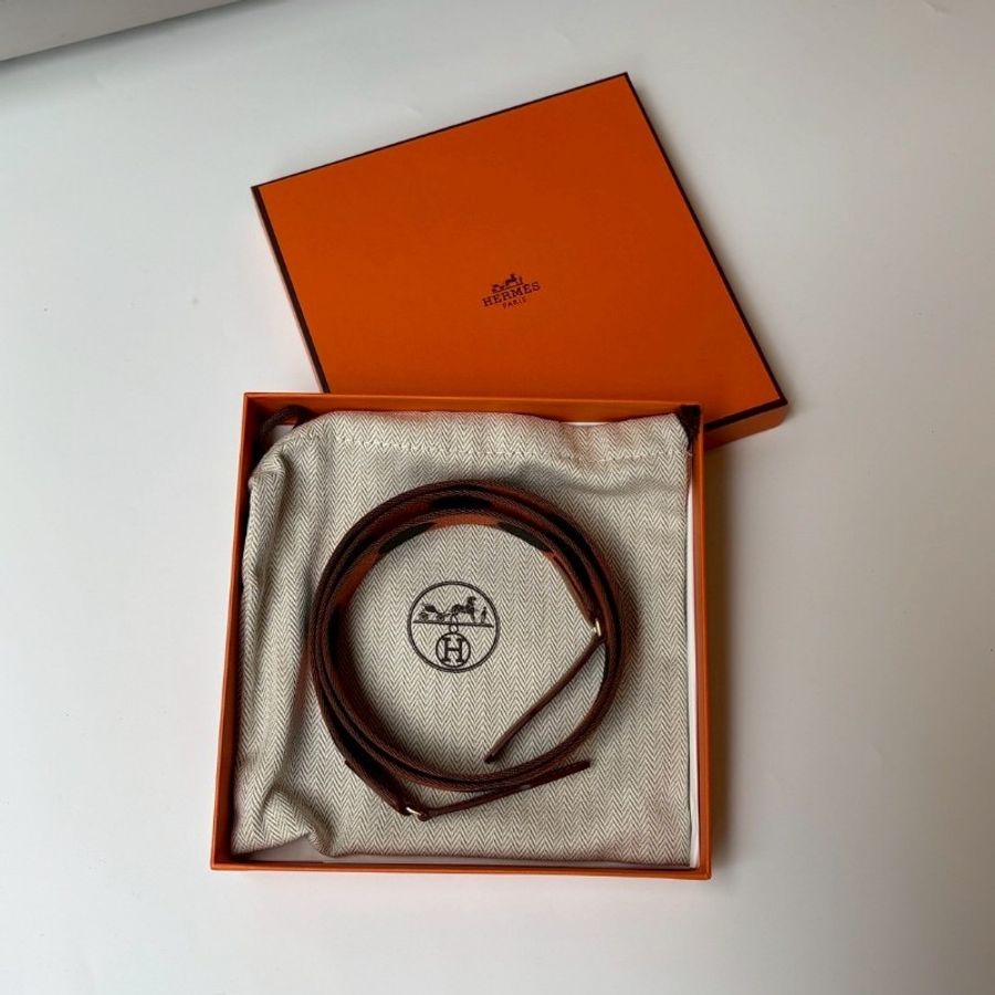 Hermes to go 系列 帆布圓點 咖磚黑色 包包背帶-0