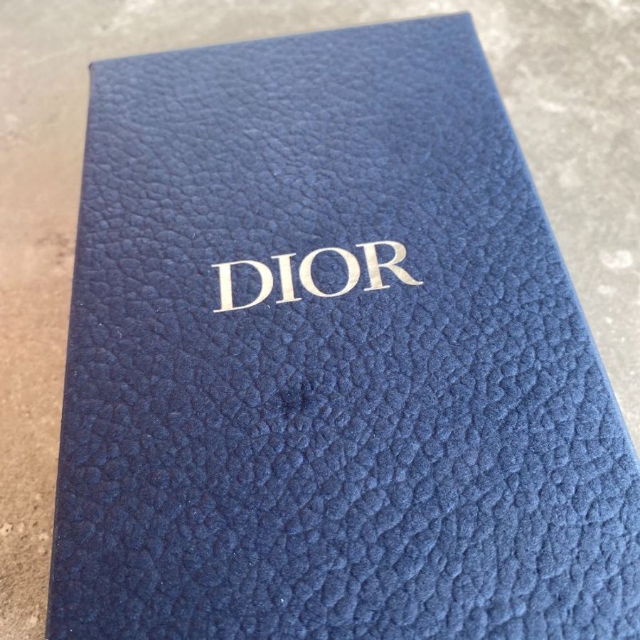 Dior 30montaigne金扣三卡卡夾-墨綠色-11