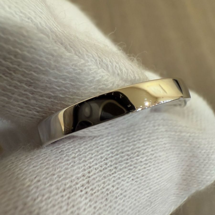 CARTIER 厚版 專利夾鑲 白K金 750 0.21克拉 21分 GIA 鑽戒 戒指-8