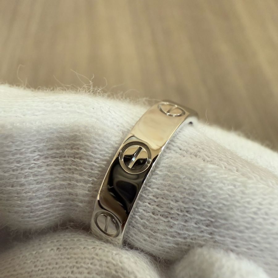 Cartier 卡地亞 LOVE 750 K金 螺絲 鑽石 鑽戒 八心八箭 GIA 0.23克拉 戒指-5