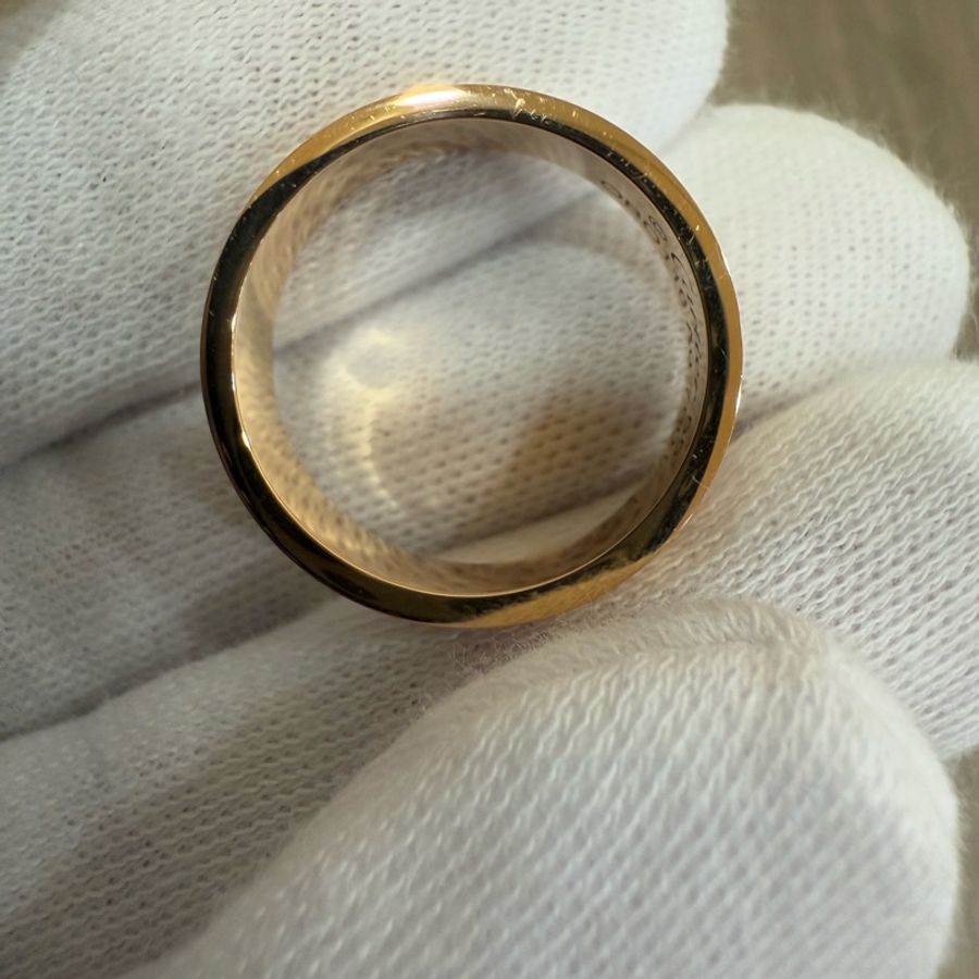 Cartier 卡地亞 LOVE 750 玫瑰金 寬版 螺絲戒 戒指 婚戒-8