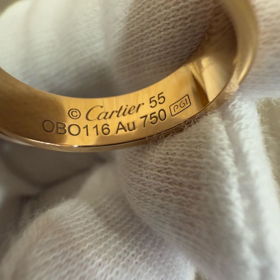 Cartier 卡地亞 LOVE 750 玫瑰金 寬版 螺絲戒 戒指 婚戒-9