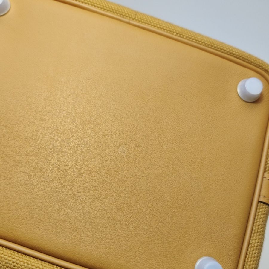 Hermes Picotin Lock Pocket18牛皮帆布拼接手提包-9