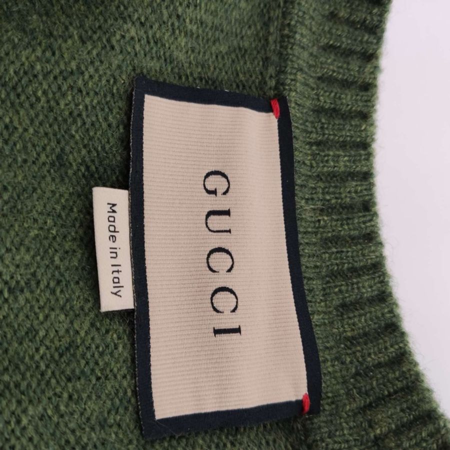 Gucci 羊絨單排扣V領外套S碼-3