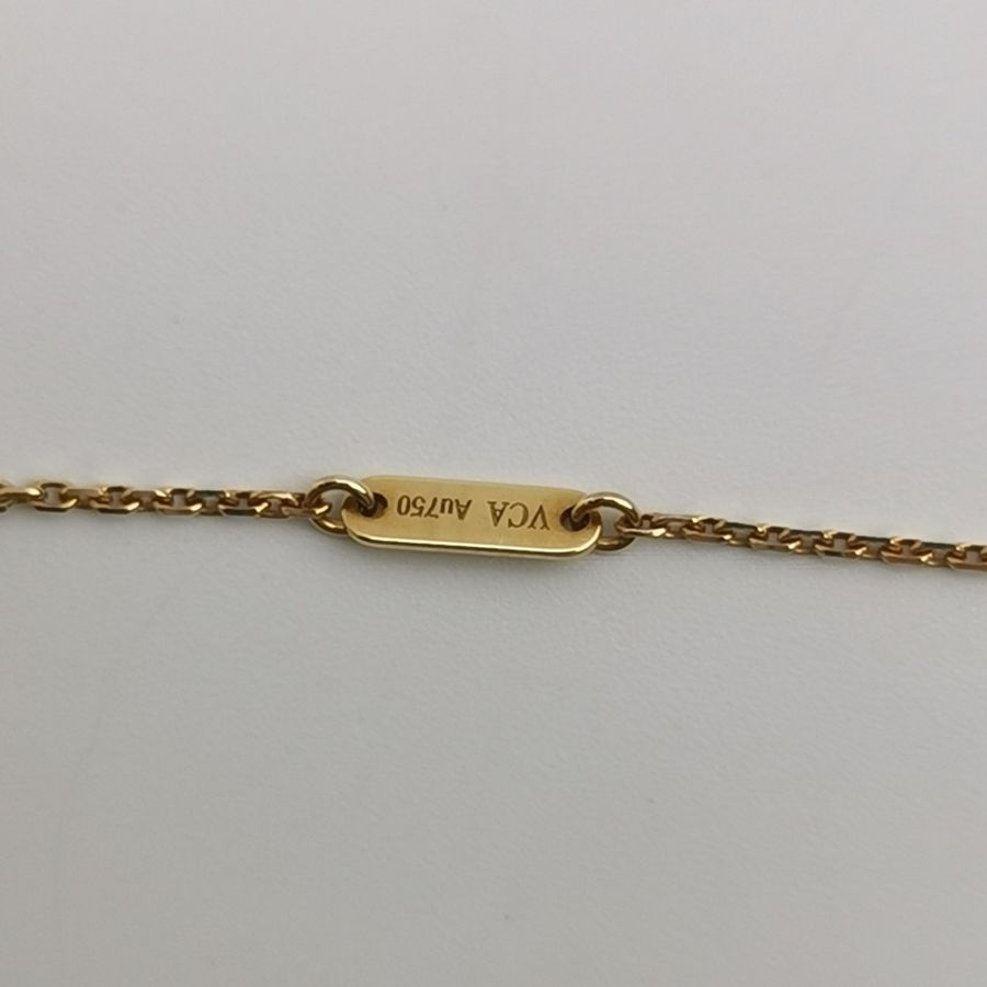 夏季百搭 Van Cleef & Arpels 梵克雅寶 Sweet Alhambra18K黃金貝母四葉草項鍊-6